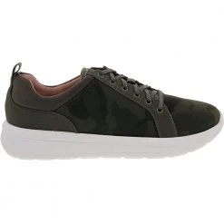 Clarks Ezera Lace Casual Shoes - Womens Olive