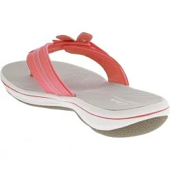 Clarks Brinkley Flora Sandals - Womens Coral -Rogan‘s Shoes shop CX 26165319 COR3