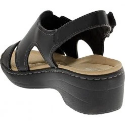 Clarks Merliah Style Sandals - Womens Black -Rogan‘s Shoes shop CX 26165343 BLK3