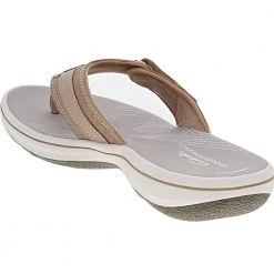 Clarks Breeze Coral Sandals - Womens Taupe -Rogan‘s Shoes shop CX 26166610 TPE3