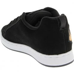 DC Shoes Court Graffik Skate Shoes - Womens Black White Black -Rogan‘s Shoes shop DC 300678 KWK3