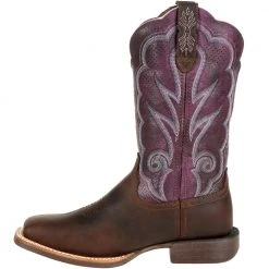 Durango Boots Durango Lady Rebel Pro Ventilated Plum Womens Western Boots Brown -Rogan‘s Shoes shop DG DRD0377 BRN3