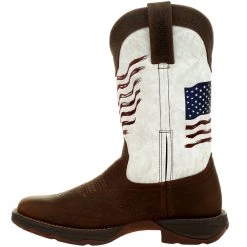Rocky Boots Durango Lady Rebel DRD0394 Womens Western Boots Bay Brown White -Rogan‘s Shoes shop DG DRD0394 BRN3