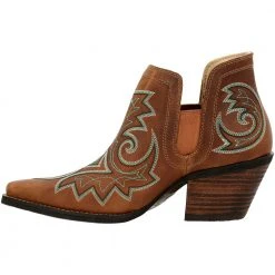 Durango Boots Durango Crush Brown Fashion Bootie Womens Western Boots Brown -Rogan‘s Shoes shop DG DRD0401 BRN3