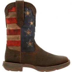 Durango Boots Durango Lady Rebel Vintage Flag Womens Western Boots Dark Brown Vintage Flag