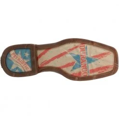 Durango Boots Durango Lady Rebel Vintage Flag Womens Western Boots Dark Brown Vintage Flag -Rogan‘s Shoes shop DG DRD0409 DBR4