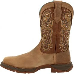 Durango Boots Durango Lady Rebel Dusty Brown Womens Composite Toe Work Boots Dusty Brown -Rogan‘s Shoes shop DG DRD0410 BRN3