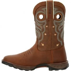 Durango Boots Durango Maverick Waterproof 10" Womens Non-Safety Toe Work Boots Rugged Tan -Rogan‘s Shoes shop DG DRD0417 TAN3