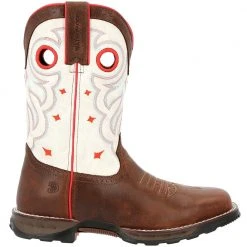 Durango Boots Durango Maverick DRD0418 Womens Safety Toe Work Boots Sable Brown White