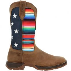 Durango Boots Durango Lady Rebel Serape Flag DRD0435 Womens Western Boots Dusty Brown Serape Flag