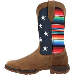 Durango Boots Durango Lady Rebel Serape Flag DRD0435 Womens Western Boots Dusty Brown Serape Flag -Rogan‘s Shoes shop DG DRD0435 BRN3