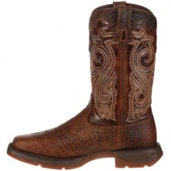 Durango Boots Durango Lady Rebel Sunset Brown Womens Safety Toe Work Boots Dark Brown Sunset Brown -Rogan‘s Shoes shop DG RD3315 BRN3