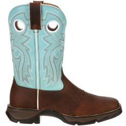 Durango Boots Durango Lady Rebel Powder N Lace Saddle Womens Western Boots Powder N Lace