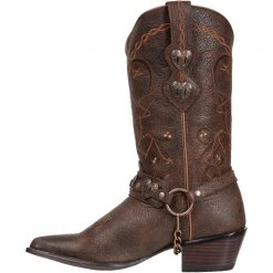 Durango Boots Durango Crush Heartbreaker Womens Western Boots Dusk To Dawn -Rogan‘s Shoes shop DG RD4155 BRN3