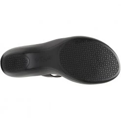 Eastland Laurel Flip Flops - Womens Black -Rogan‘s Shoes shop EA 3859 02M BLK4