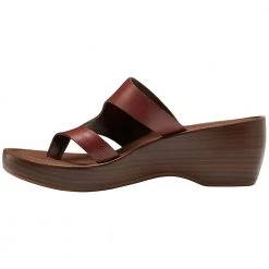 Eastland Laurel Flip Flops - Womens Mahogany -Rogan‘s Shoes shop EA 3859 02M MAH3