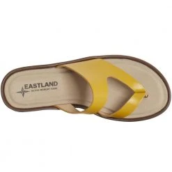Eastland Laurel Flip Flops - Womens Yellow -Rogan‘s Shoes shop EA 3859 02M YEL3
