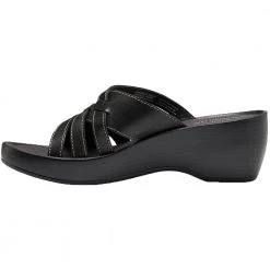 Eastland Poppy Slide Sandals - Womens Black -Rogan‘s Shoes shop EA 3860 79M BLK3