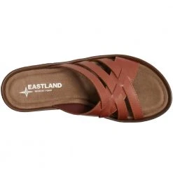 Eastland Poppy Slide Sandals - Womens Tan -Rogan‘s Shoes shop EA 3860 79M TAN3