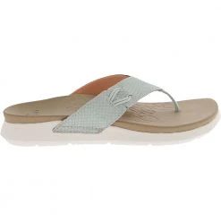 Earth Origins Dania Flip Flops Womens Sandals Dusty Blue