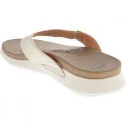 Earth Origins Dania Flip Flops Womens Sandals Cream -Rogan‘s Shoes shop EO 7255843 TPE3