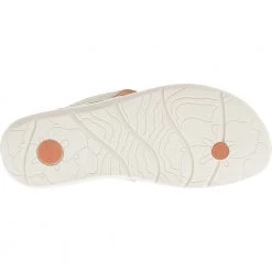 Earth Origins Dania Flip Flops Womens Sandals Cream -Rogan‘s Shoes shop EO 7255843 TPE4