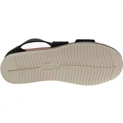 Eurosoft Landry II Wedge Womens Sandals Black -Rogan‘s Shoes shop ES ES00028 BLK4