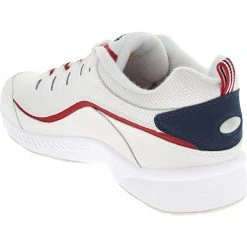 Easy Spirit Romy Walking Shoes - Womens White Red -Rogan‘s Shoes shop EZ ROMY WRD3