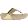 FitFlop Lulu Glitz Toe Post Flip Flops - Womens Gold