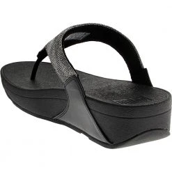 FitFlop Lulu Glitz Toe Post Flip Flops - Womens Black Black Black 6 FitFlop Lulu Glitz Toe Post Flip Flops - Womens Black Black Black -Rogan‘s Shoes shop FF ET9 090 XXX3