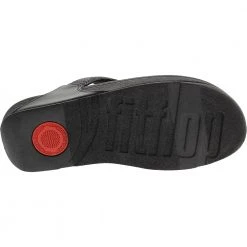 FitFlop Lulu Glitz Toe Post Flip Flops - Womens Black Black Black 7 FitFlop Lulu Glitz Toe Post Flip Flops - Womens Black Black Black -Rogan‘s Shoes shop FF ET9 090 XXX4