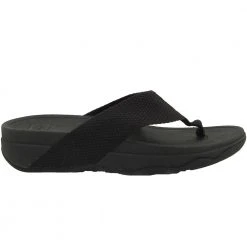 FitFlop Surfa Webbing Flip Flops - Womens Black