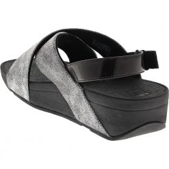 FitFlop Lulu Cross Back Strap Sandals - Womens Black -Rogan‘s Shoes shop FF K54 547 BLK3