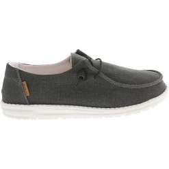 Hey Dude Wendy Chambray Slip On Casual Shoes - Womens Black