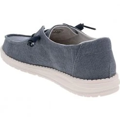 Hey Dude Wendy Chambray Slip On Casual Shoes - Womens Navy -Rogan‘s Shoes shop HD 21410522 NVY3