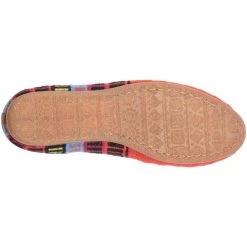 Born Giselle Womens Slip On Casual Shoes Red Cotton Multi -Rogan‘s Shoes shop HH 20590 RED4