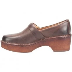 Born Freya Clog Womens Slip On Casual Shoes Chocolate -Rogan‘s Shoes shop HH 25206 CHO3