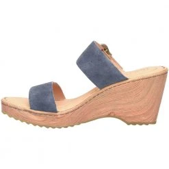 Born Emily Sandals - Womens Light Jeans Distressed Blue -Rogan‘s Shoes shop HH 36006 LBL3