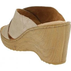 Born Nora Sandals - Womens Cream Visone Suede -Rogan‘s Shoes shop HH 36137 NAT3