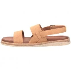 Born Cadyn Sandals - Womens Camel Suede Tan -Rogan‘s Shoes shop HH BR037357 TAN3