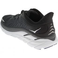 Hoka One One Clifton 8 Running Shoes - Womens Black White -Rogan‘s Shoes shop HK 1119394 BWH3