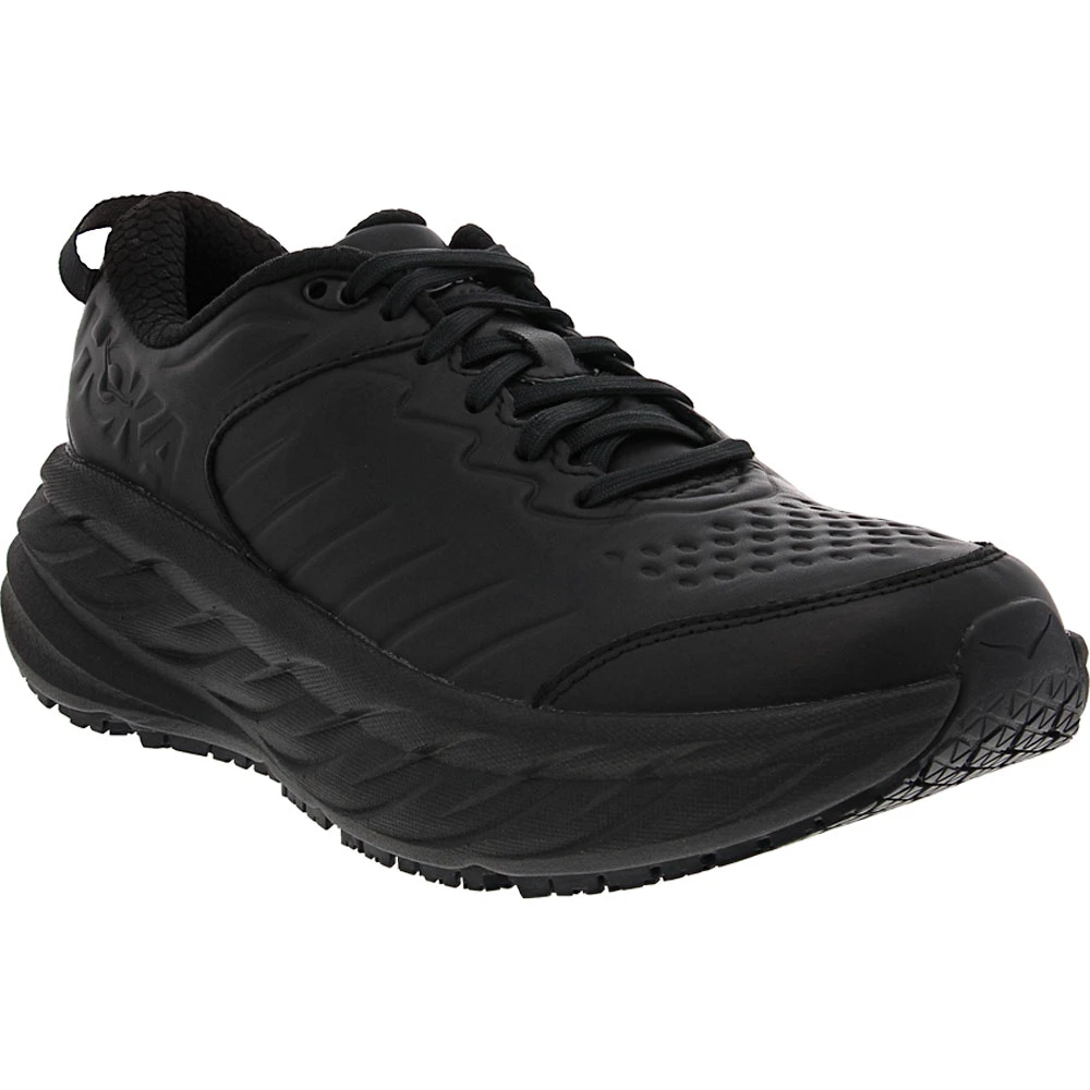 Hoka One One Bondi Slip Resistant Walking Shoes - Womens Black 2 Hoka One One Bondi Slip Resistant Walking Shoes - Womens Black - Image 2