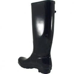 Hunter Original Tall Gloss Rain Boots - Womens Gloss Black -Rogan‘s Shoes shop HN 1000TRGL BLK3