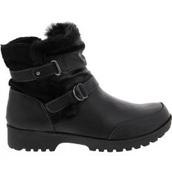 JBU Indiana Womens Water-Resistant Winter Boots Black