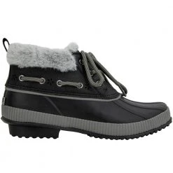 JBU Maria Waterproof Womens Duck Boots Black