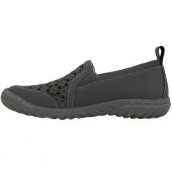 JBU Bellflower Slip On Casual Shoes - Womens Charcoal -Rogan‘s Shoes shop JB B2BEL50 CHA3