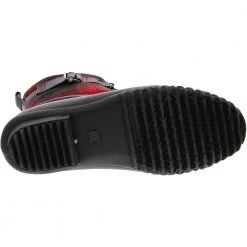 JBU Vancouver Plaid Rubber Boots - Womens Black Red -Rogan‘s Shoes shop JB B9VAP01 XRD4