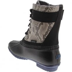 JBU Calgary Weather Ready Rubber Boots - Womens Black Python Navy -Rogan‘s Shoes shop JB JB19CGY BLK3