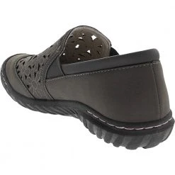 JBU Wildflower Moc Slipon Casual Shoes - Womens Charcoal -Rogan‘s Shoes shop JB JB19WFM BLK3