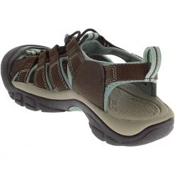 KEEN Newport H2 Outdoor Sandals - Womens Brown Light Blue -Rogan‘s Shoes shop KE 1003481 BRN3